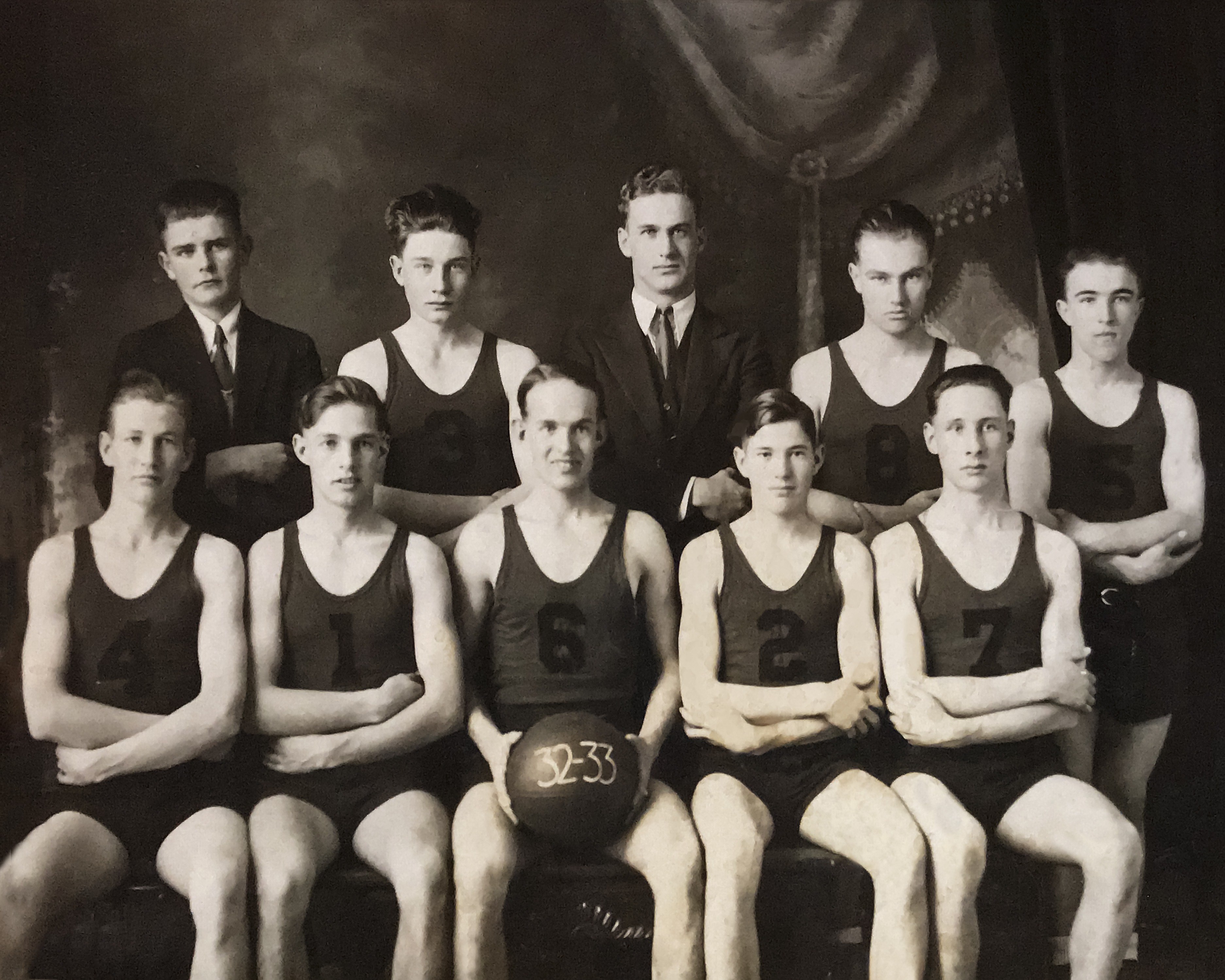 1933 basketball team circle montana
